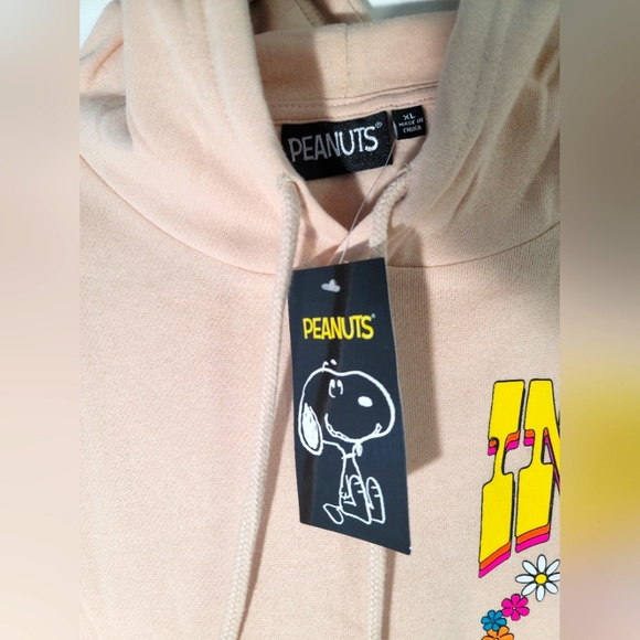 Peanuts "Inner Peace" XL oversized Pullover Sweatshirt Hoodie - Picture 5 of 7